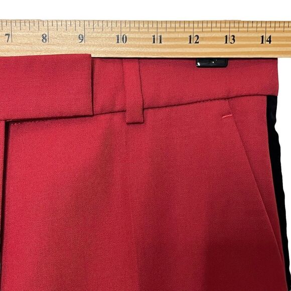 Racil Virgin Wool Suit Red Black Blazer & Pants Set Women’s Size 36 (US 4) New - Picture 16 of 16